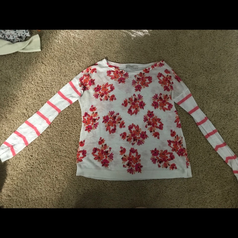White lightweight sweater blouse